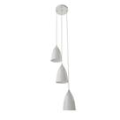 Pendente Para Sala Branco 3 Lâmpadas Luce OR051 Orluce