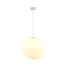 Pendente Pebble Vidro Opalino Branco (D)32cm (A)29cm PEB1PD01OP032 BELLA ILUMINAÇÃO