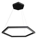 Pendente Perfiline Hexagonal Preto 40cm Led 20W 3000K Bivolt