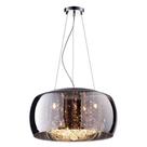 Pendente Plafon Soho G9 20cmx50cm Bella Iluminação Cromado/Transparente