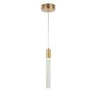 Pendente Premium Cilindro Cristal Bolha 5w Bivolt