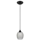 Pendente preto com Barril Salpicado Medio Sala Quarto