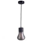 Pendente preto com vidro fumê Bead 1XE27 D14XA21,5 cm QAB1323FM - Studioluce