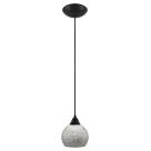 Pendente preto Vidro Mexicano Salpicado Pequeno Sala Quarto