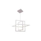 Pendente Quadra Led 3000k Luz Amarela 34w Orluce