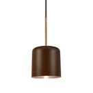 Pendente Quebec Marrom Interior Cobre 1E27 15,5cm 16005T