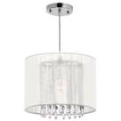 Pendente rammer 25cm circular e-27 1 lamp. max 60w prata
