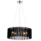Pendente rammer 40cm circular e-27 4 lamp. max 60w preto
