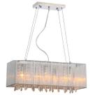 Pendente Rammer Prata 50cm Retangular 3 soquetes E-27 Bivolt Pendente Rammer Prata 50cm Retangular 3 soquetes E-27 Bivolt