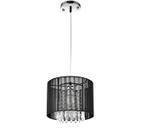 Pendente Rammer Preto 25cm Circular 1 soquete E-27 Bivolt