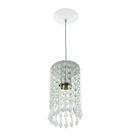 Pendente Redondo Clearcrillic Cristal Acrílico Branco