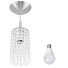 Pendente Redondo Clearcrillic Cristal Acrílico c/ Lâmp 3000