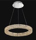Pendente Redondo Cravejado De Cristal Orbital -ol Iluminação