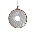 Pendente Redondo Dourado com Acrílico 15,5cm Led 7W 3200K Bivolt