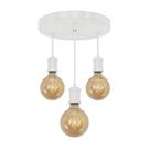 Pendente Redondo Triplo Tubo Gourmet Nordic Branco