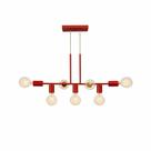 Pendente Rubis Aluminio Teto E27 7 Luzes Lumini Lab