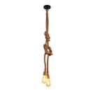 Pendente Rústico Corda Dupla Náutica Vintage E-27 Sisal 2m Pendente Rústico Corda Dupla Náutica Vintage E-27 Sisal 2m