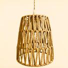 Pendente Rustico Madeira Palha Fibra Sisal Moderno Biak-18 Pendente Rustico Madeira Palha Fibra Sisal Moderno Biak-18