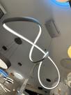 Pendente Safita led cor prata fosco 3.000k 40W bivolt 91 cm cod. 1761 MD2026-C-SL - Adn iluminacao