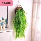 Pendente Samambaia 80cm Artificial Toque Real Folhagem Realista Decorativa