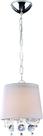 Pendente São Paulo Led 10W 220V 6400K cúpula pequena Branca 22Ø x 100cm