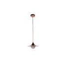 Pendente Sax Metal Cobre Vidro Leitoso 1G9 EL003E Bella