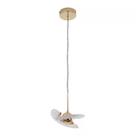 Pendente sky-4029 venom ø19x21cm 2m d/cabo french gold e acrílico transparente 7w 3000k