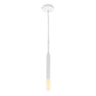 Pendente Slim Metal e Vidro Branco + Led G9 5w Branco Frio 110V St1741