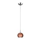 Pendente Soho Vidro Cobre 13cm - Bella Iluminação - HO7613CO