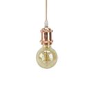 Pendente Soquete Cobre Rose 1E27 Vintage Cordão DS2342 Delis