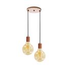 Pendente Soquete Duplo Alumínio Cobre P/ Lâmpada E27 St1696 Pendente Soquete Duplo Alumínio Cobre P/ Lâmpada E27 St1696