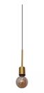 Pendente Soquete Tass Dourado 30cm 1 Lâmpada E27