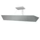 Pendente Space Triangular Aluminio E-27 2 Lamp. Max 60w Escovado