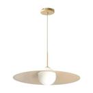 Pendente spotline 1220/1 delph ø45x19cm alumínio algodão 1xg9