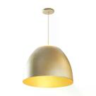 Pendente spotline hope 1211/45 champagne ø45x40cm 2m d/cabo 32w 3000k
