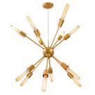 Pendente Sputnik Atom Cobre Fosco + 12 Lampadas Filamento de carbono 110V T30 St598 Pendente Sputnik Atom Cobre Fosco + 12 Lampadas Filamento de carbono 110V T30 St598
