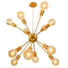 Pendente Sputnik Atom Cobre Fosco + 12 Lampadas Filamento de carbono 220V G95 St598 Pendente Sputnik Atom Cobre Fosco + 12 Lampadas Filamento de carbono 220V G95 St598
