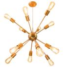 Pendente Sputnik Atom Cobre Fosco + 12 Lampadas Filamento de carbono 220V st64 St598 Pendente Sputnik Atom Cobre Fosco + 12 Lampadas Filamento de carbono 220V st64 St598