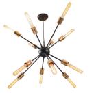 Pendente Sputnik Atom Preto com Cobre St598 Pendente Sputnik Atom Preto com Cobre St598