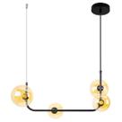 Pendente Stato Preto e Globos De Vidro Champanhe P/ LED G9 PD1326-CH ST1934