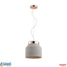 Pendente Stove Cobre Brilho Cúpula em Cimento 260MM 1XE27 - Avant