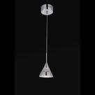 Pendente strano 10cmx11,5cm 1x led5w cromado