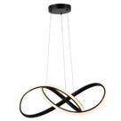 Pendente Strip Preto 36w 3000k 50x20cm Skylight