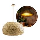 Pendente Sumatra Meia Lua 55CM em Fibra de Bambu GMH ST3161