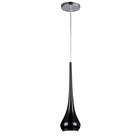 Pendente Taça Vidro Brilhante Preto 12cm 1X E27 - Chandelie - SE0632-PT