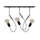 Pendente Taschibra Bungee 3xE27 Preto Fosco