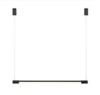 Pendente tec preto com led 3.000k 24w bivolt 1150x120x2.2cm