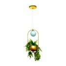 Pendente Terrário Globo De Vidro Com Suporte Para Plantas Jardim Varanda Coberta