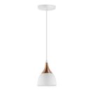Pendente Tipo Sino Luminária Lustre Branca Dital