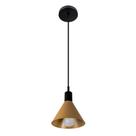 Pendente Toni Redondo De Aluminio 180MM Dourado E Preto Liso - Blumenau